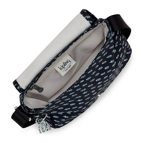 Kipling Sabian Printed Crossbody Mini Çanta Mavi | TR 1862IL